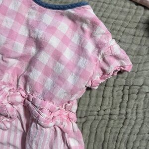 Pink Checkered Kids Dress